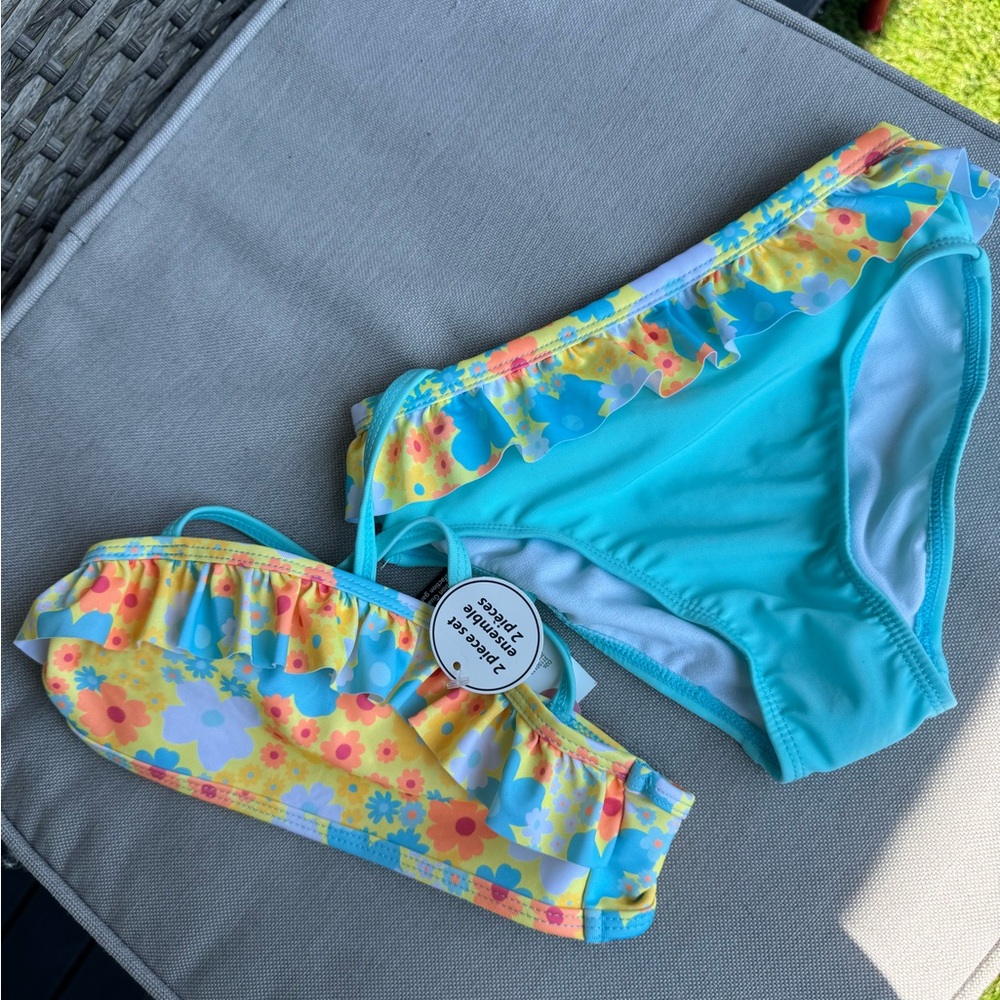 3/$20 Floral Ruffle Bikini Set
